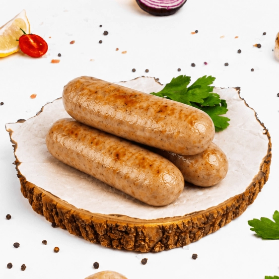 Sausage shish kebab with cheese